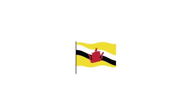 Brunei flag Lottie JSON animation смотреть онлайн