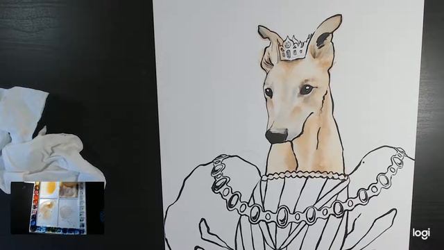 Renaissance Greyhound Portrait Part 2/4 смотреть онлайн