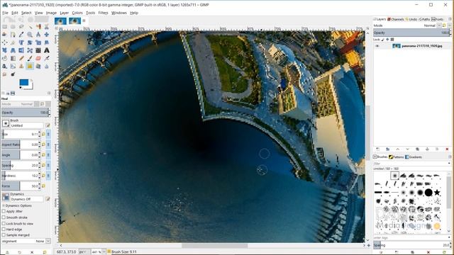 GIMP 2.10 Tutorial: NEW Little Planet Filter (Tiny Planet Effect) смотреть онлайн