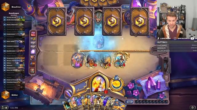 (Hearthstone) Reno Dragon Mage VS Galakrond Warrior + Rogue смотреть онлайн