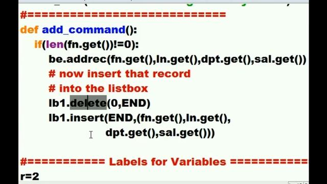 Python GUI Dbase Sys: 3/9 смотреть онлайн