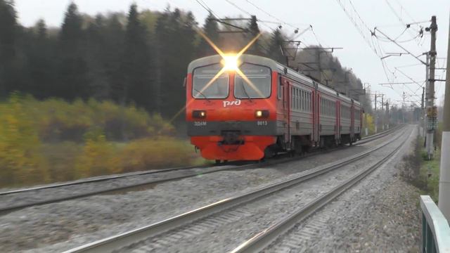 Электропоезд ЭД4М-0013 перегон Пост 161 км - Уваровка смотреть онлайн
