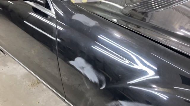 Mercedes W221 в полимерном композите Dempinox. Цвет Antracite. смотреть онлайн