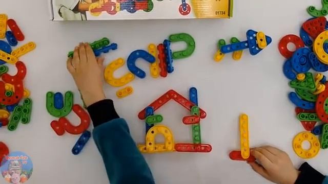 Развивающий конструктор DEDE Сlick Сlack, 192 деталей.