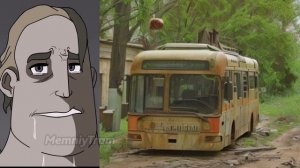 Троллейбус До и После, но это Нейросеть!