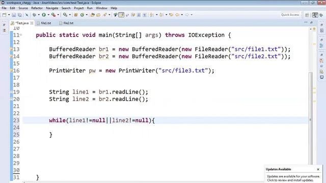 #java #javavideos #arunvideos IP#31How to merge two files into third file alternatively смотреть онлайн