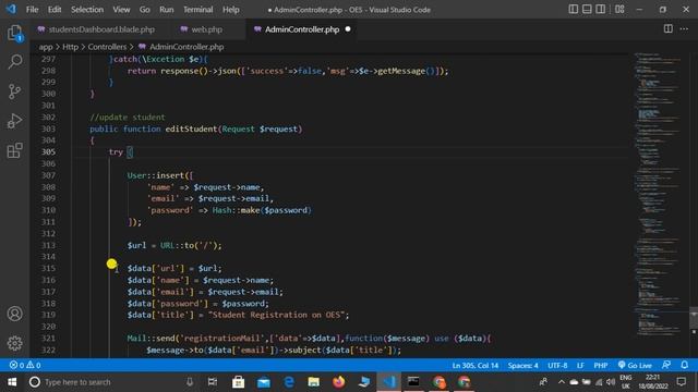 Online Examination System #21 - Update Students and Send Mail with Updated Details By Admin Laravel смотреть онлайн