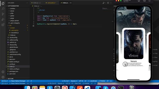 React-Native Animation Using FlatList & Movie DB (TMDB) API смотреть онлайн