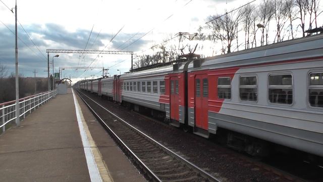 Электропоезд ЭД4М-0362 платформа Сушкинская смотреть онлайн