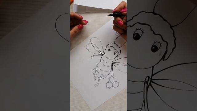 Рисуем пчелку смотреть онлайн