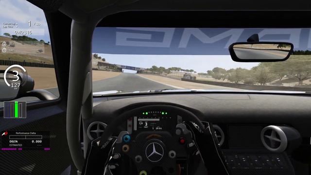 Laguna Seca Mercedes SLS 1.30.897 Hotlap (no TC) Assetto Corsa смотреть онлайн