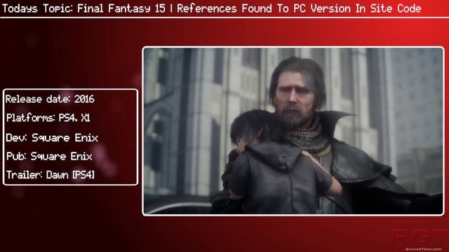 Final Fantasy 15 | References Found To PC Version In Site Code смотреть онлайн