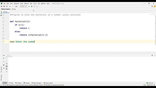 Python for Beginners: Factorial of a number using recursive function смотреть онлайн
