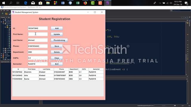 JAVA | | Student Management System Project Using Java Swing || NetBeans смотреть онлайн