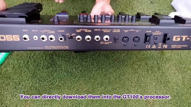 GT-100v2 Boss Guitar Multi Effects Processor смотреть онлайн