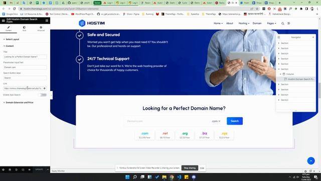 How Domain Search Works on Hostim WordPress Theme | Domain Search on Ajax смотреть онлайн