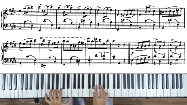 Waltz in E major B.44 - Frederic Chopin (with score) смотреть онлайн