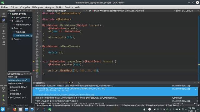 INFOH304 — Interface graphique pour jeux vidéos avec Qt — QtCreator, Window, Mouse, Key, Timer смотреть онлайн