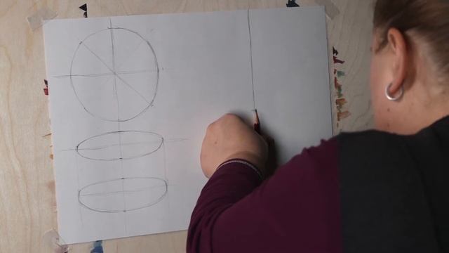 Рисунок. Круги и овалы. Линия горизонта смотреть онлайн