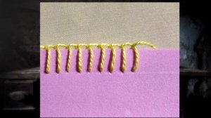 Ручные швы: обметочный шов (петельный) Тема 4