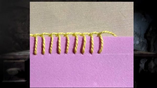 Ручные швы: обметочный шов (петельный) Тема 4