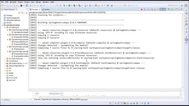 Spring Boot Hibernate - Creating Controller to get all employees [Part 4] смотреть онлайн