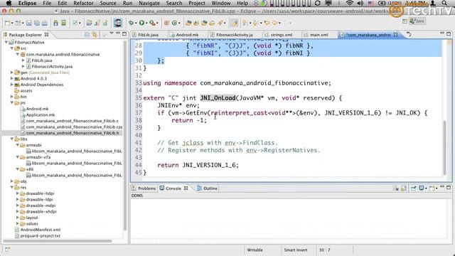 Intro to Android NDK - 10 - Using JNI OnLoad смотреть онлайн