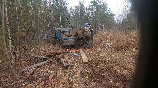 Осенний коп! Как загрузить без крана тяжелую железяку. смотреть онлайн