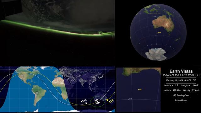 Live Views of the Earth from ISS 2-16-24 смотреть онлайн