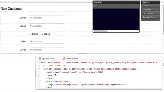 codeCanvas Desktop Bootstrap Demo смотреть онлайн
