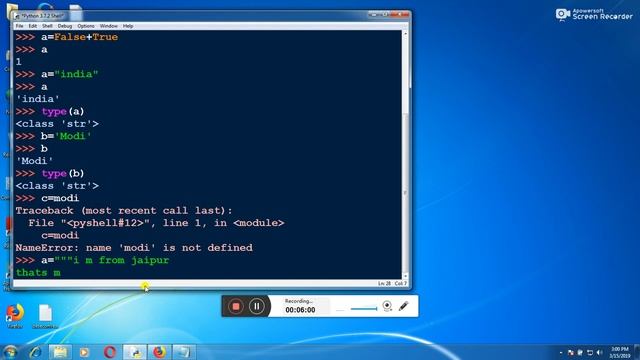 Python Lecture 9 | Bool ,Str type|Python in hindi смотреть онлайн