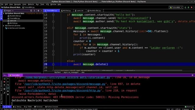 Discord Bots in Python Tutorial #9 - Mehr zu Nachrichten смотреть онлайн