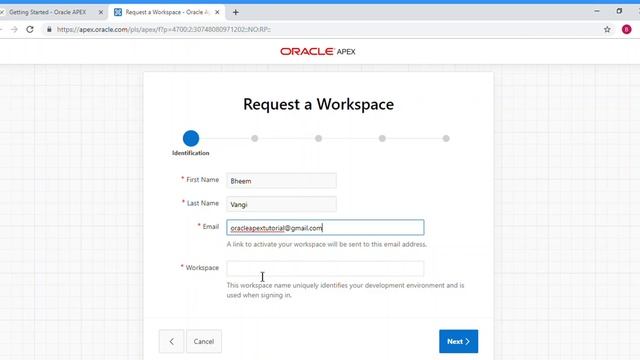 How to create workspace Oracle Apex Part 1 смотреть онлайн