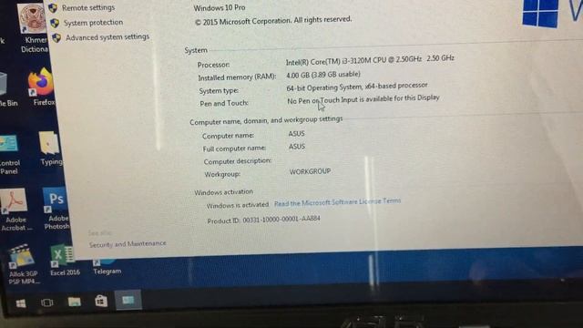 ASUS X55C | i3 2.50GHz | 4GB | 500GB | Windows 10 Pro 64-bit смотреть онлайн