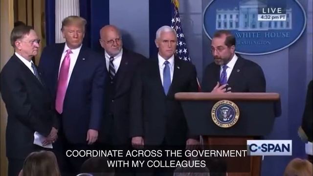 February 26: Alex Azar reaffirms his position as Chairman of the Coronavirus Task Force смотреть онлайн