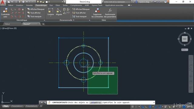 Tutoriel AutoCAD 2019 : Appliquer automatiquement des contraintes géométriques | video2brain.com смотреть онлайн