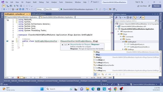 Clean Architecture | CQRS | Mediator | Query Handler By Id смотреть онлайн