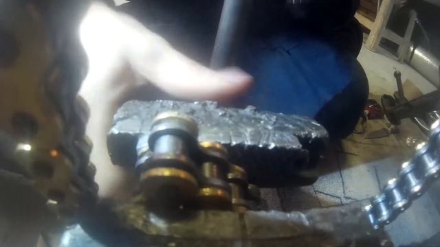 Как заклепать цепь мотоцикла без специального инструмента, своими руками, советы. смотреть онлайн