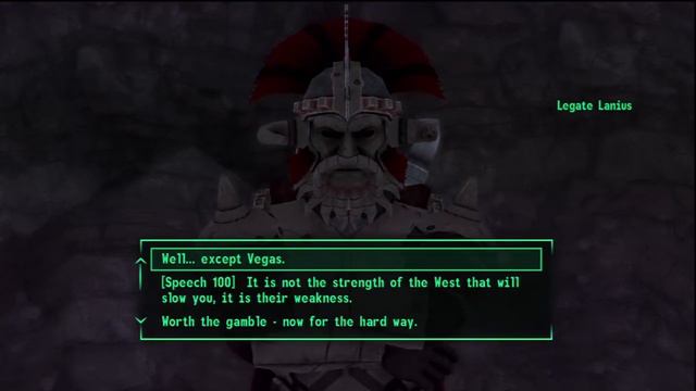 Fallout: New Vegas - Talk Legate Lanius out of battle смотреть онлайн