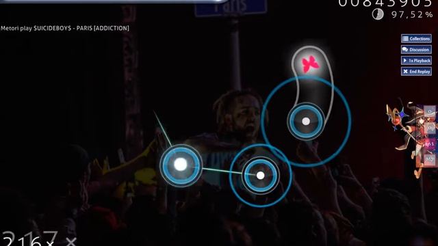 $UICIDEBOY$ - PARIS [OSU MAP 5 STARS] смотреть онлайн