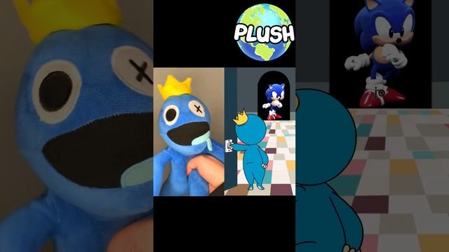 Blue vs Sonic.exe! ?? Rainbow Friends Roblox #shorts #rainbowfriends #roblox смотреть онлайн