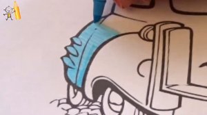 Тачки 3 Молния Маквин Раскраски для детей Cars 3 Lightning McQUeen Coloring Book Pages