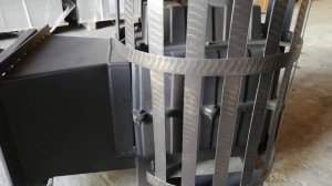 Чугунная печь для бани Березка Воевода.