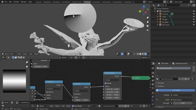 How to make hatching shaders in Blender смотреть онлайн