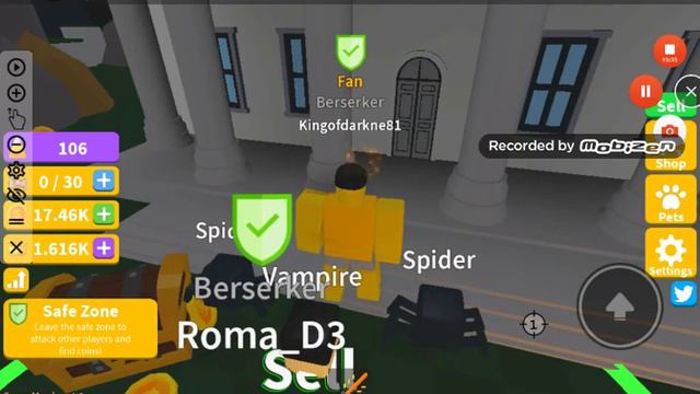 Зделал клас Berserk Seber simulator Roblox смотреть онлайн