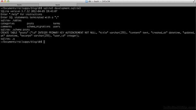 Ruby On Rails Tutorial | Model Elements Of The Blog App смотреть онлайн