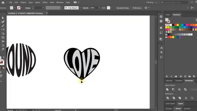 Cara Membuat Teks Membentuk Object Shape di Adobe Illustrator / Membuat Warp Text Shape смотреть онлайн