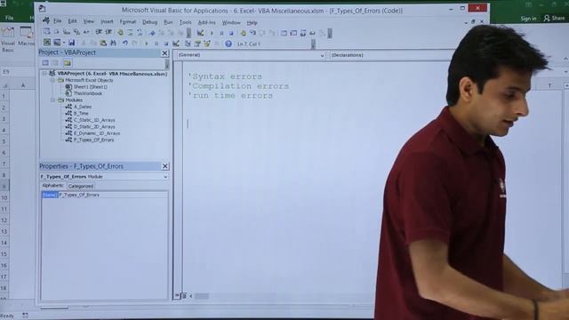 Excel VBA - Types of Errors смотреть онлайн