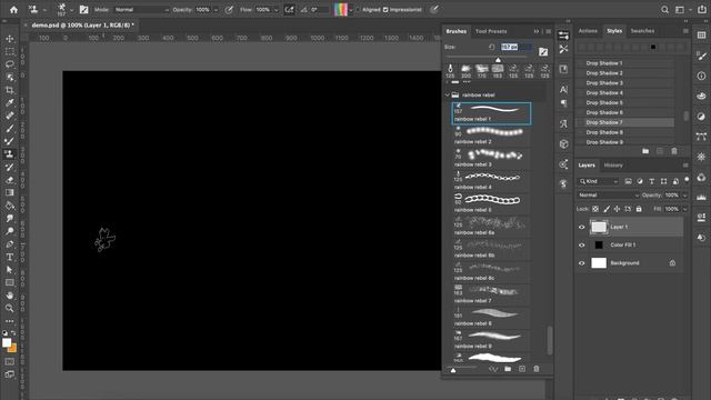 Rainbow and Punk Inspired Photoshop Brushes and Color Palettes: Rainbow Rebel Product Tour смотреть онлайн