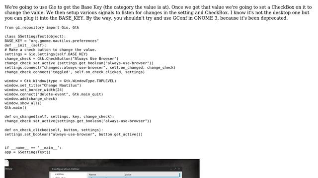 Gnome Tweak Tool editable via bash/python? смотреть онлайн